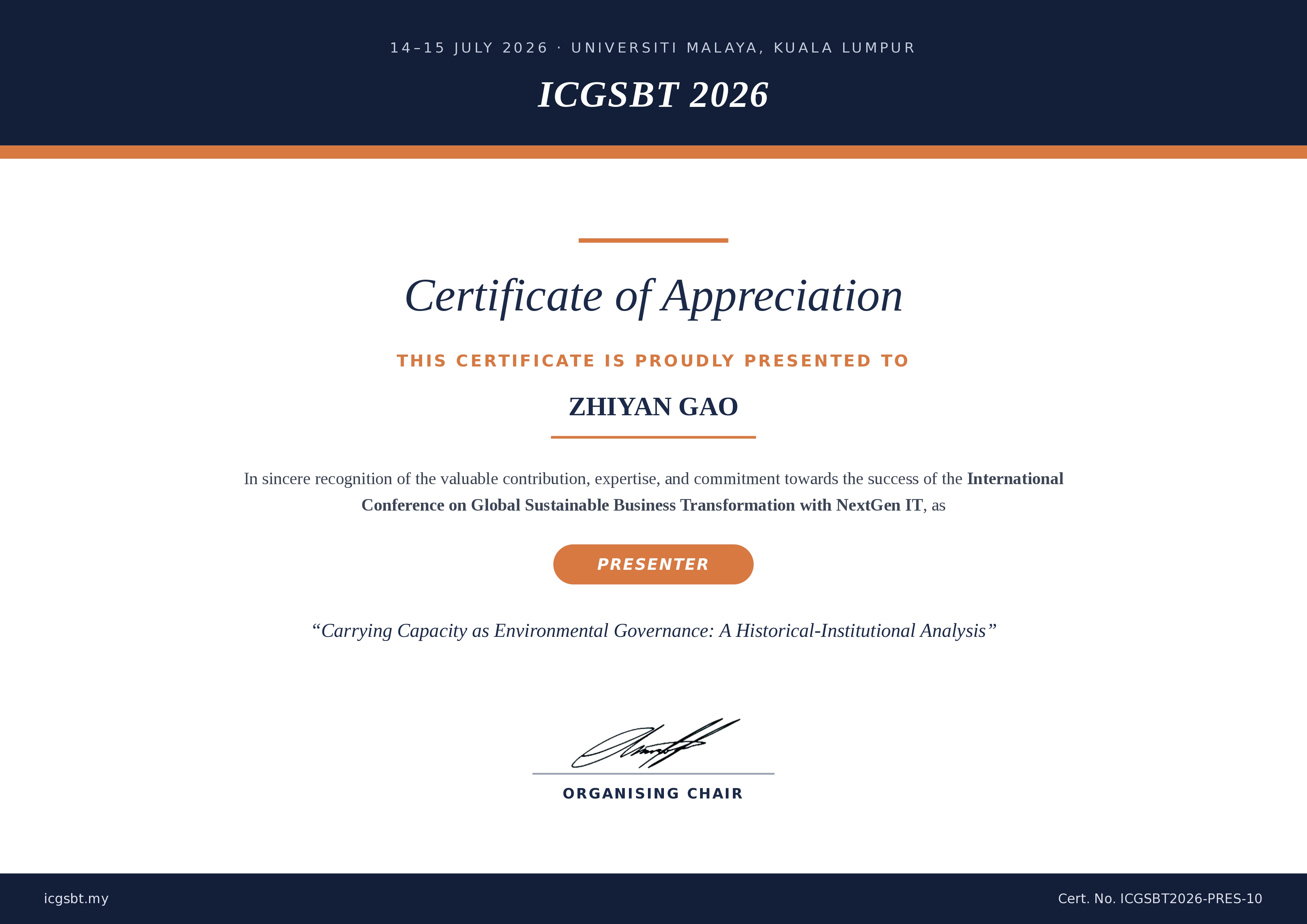 Certificate 10
