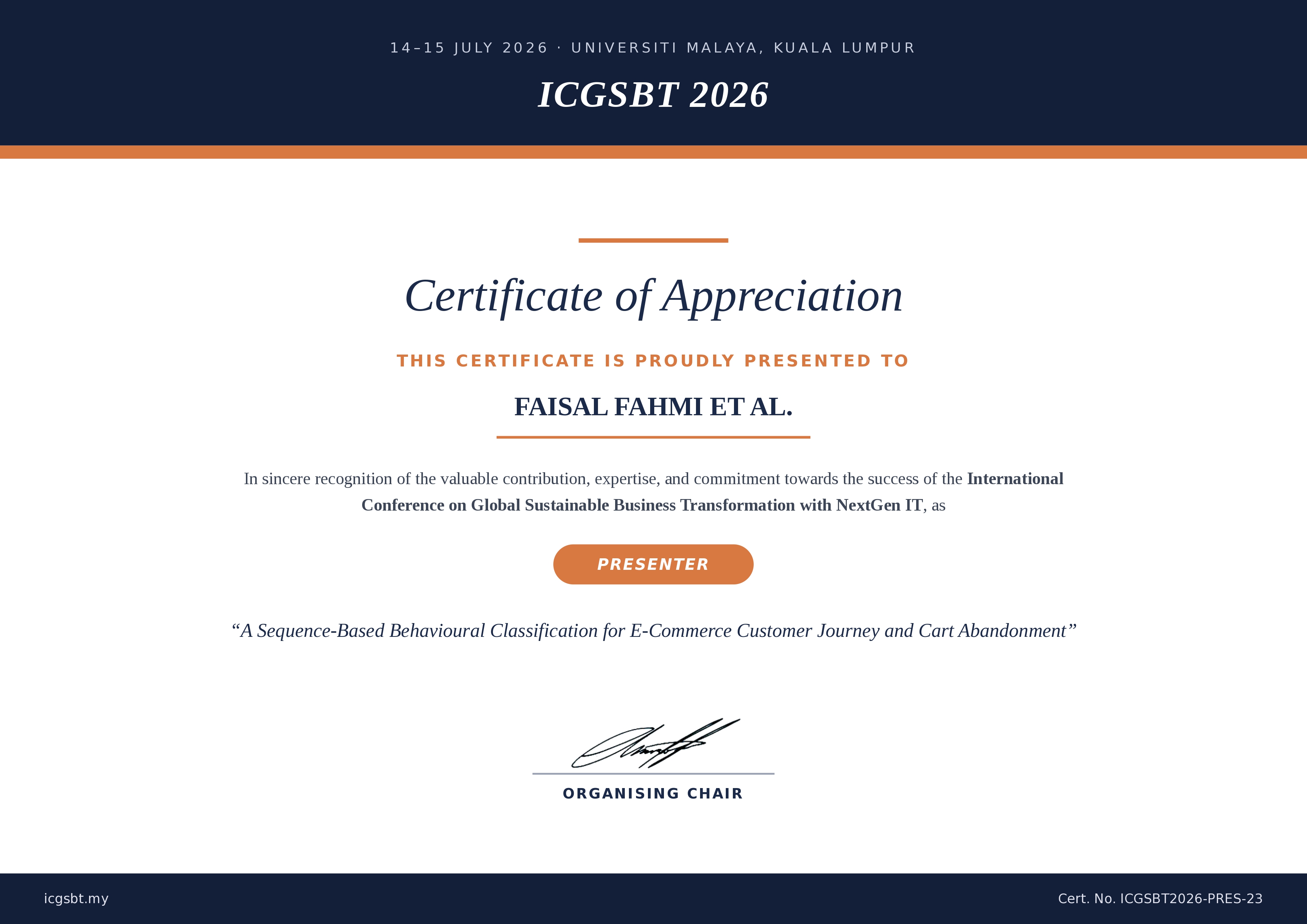 Certificate 23