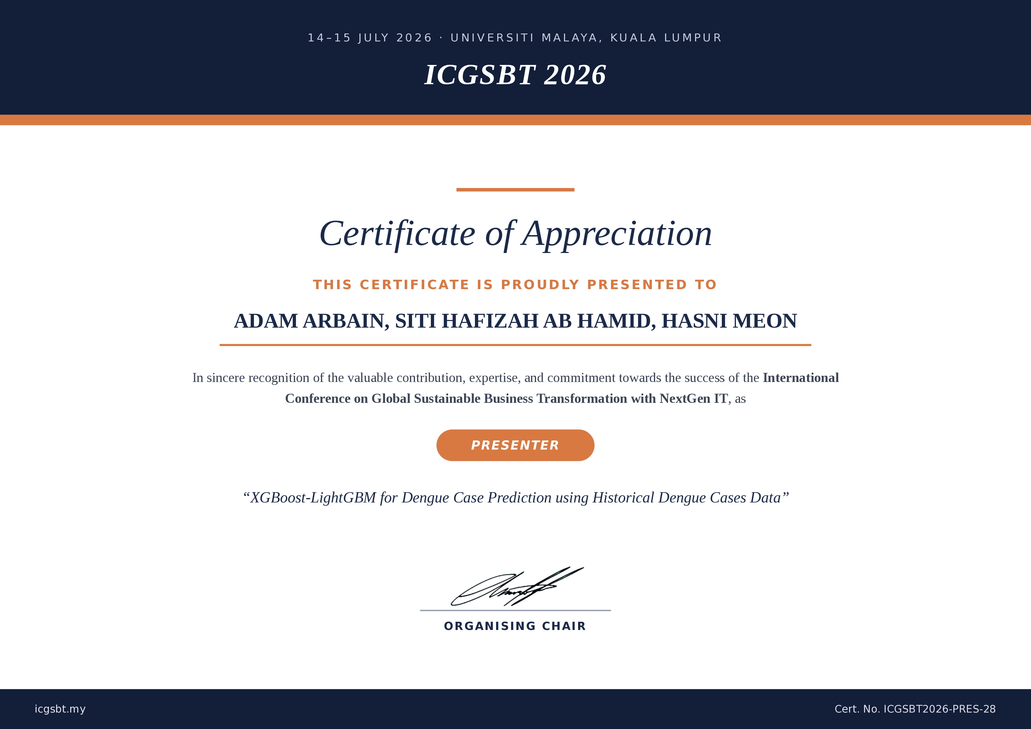 Certificate 28